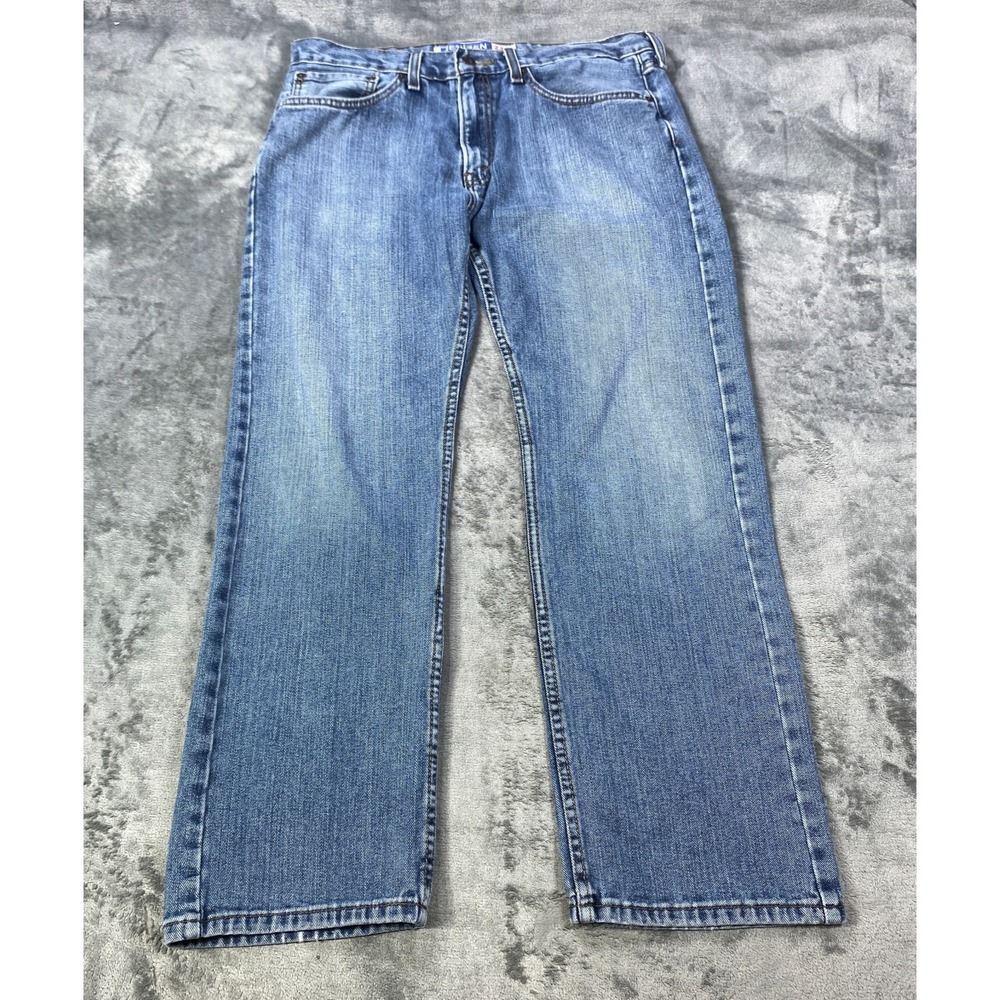 Denizen Levis 236 Jeans Men 34x30 (Fits 34x28) Blue Denim Fade Straight Regular